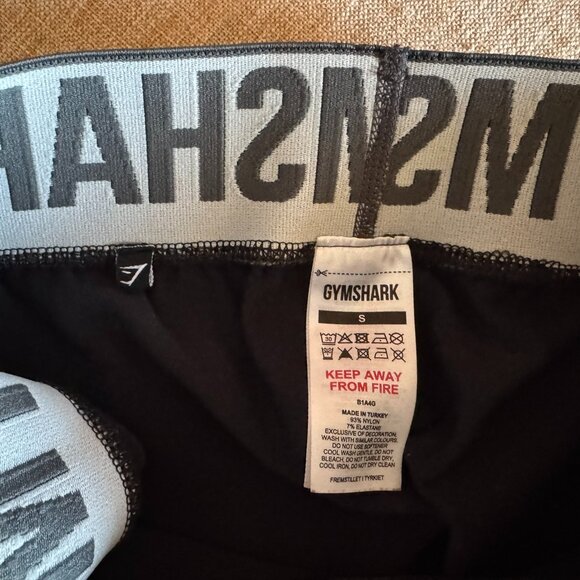 New Gymshark Flex Shorts Black/Charcoal Compression Sweat Wicking Body Contour - Picture 11 of 16